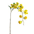 Branche de fleurs de cornouiller artificielles en soie, 85 cm, décoration élégante pour maison, mariage ou boutique, 9 fleurs par tige