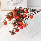 Branche artificielle de mini kakis, 14 fleurs en mousse, 70 cm, décoration d'intérieur, mariage, événements