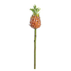 Plante artificielle tropicale, tête d'ananas, tige courte de 30 cm, décor élégant pour maison, mariage ou commerce