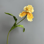 Fleur artificielle Iris en PU, tige unique de 64 cm, décoration élégante pour mariage, maison et extérieur