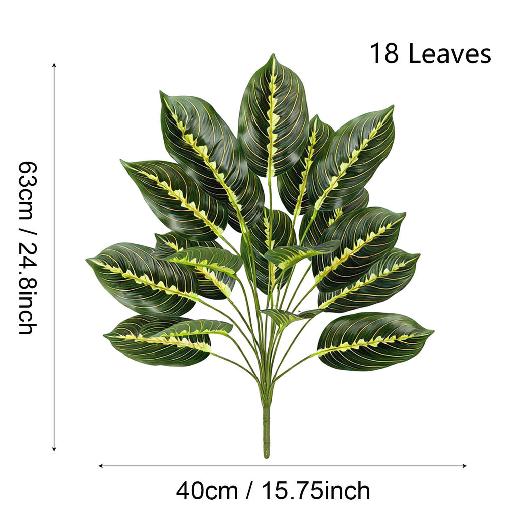 Plante artificielle Maranta, 43 cm, décoration intérieure élégante pour maison, bureau ou événements