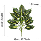 Plante artificielle Maranta, 43 cm, décoration intérieure élégante pour maison, bureau ou événements