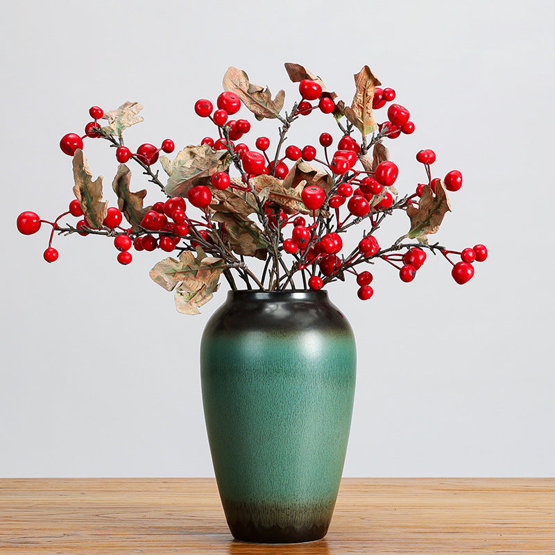 Branche décorative en fruits artificiels, 49 cm, style rétro, idéale pour décoration intérieure