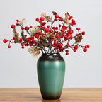 Branche décorative en fruits artificiels, 49 cm, style rétro, idéale pour décoration intérieure