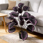 Bouquet de violettes artificielles haut de 85 cm, 24 fleurs - Décoration intérieure élégante, mariage, événements