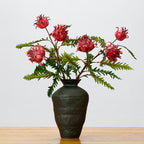 Tige unique de plante artificielle tropicale, Cynara scolymus (Artichaut), 100 cm, décoration intérieure élégante