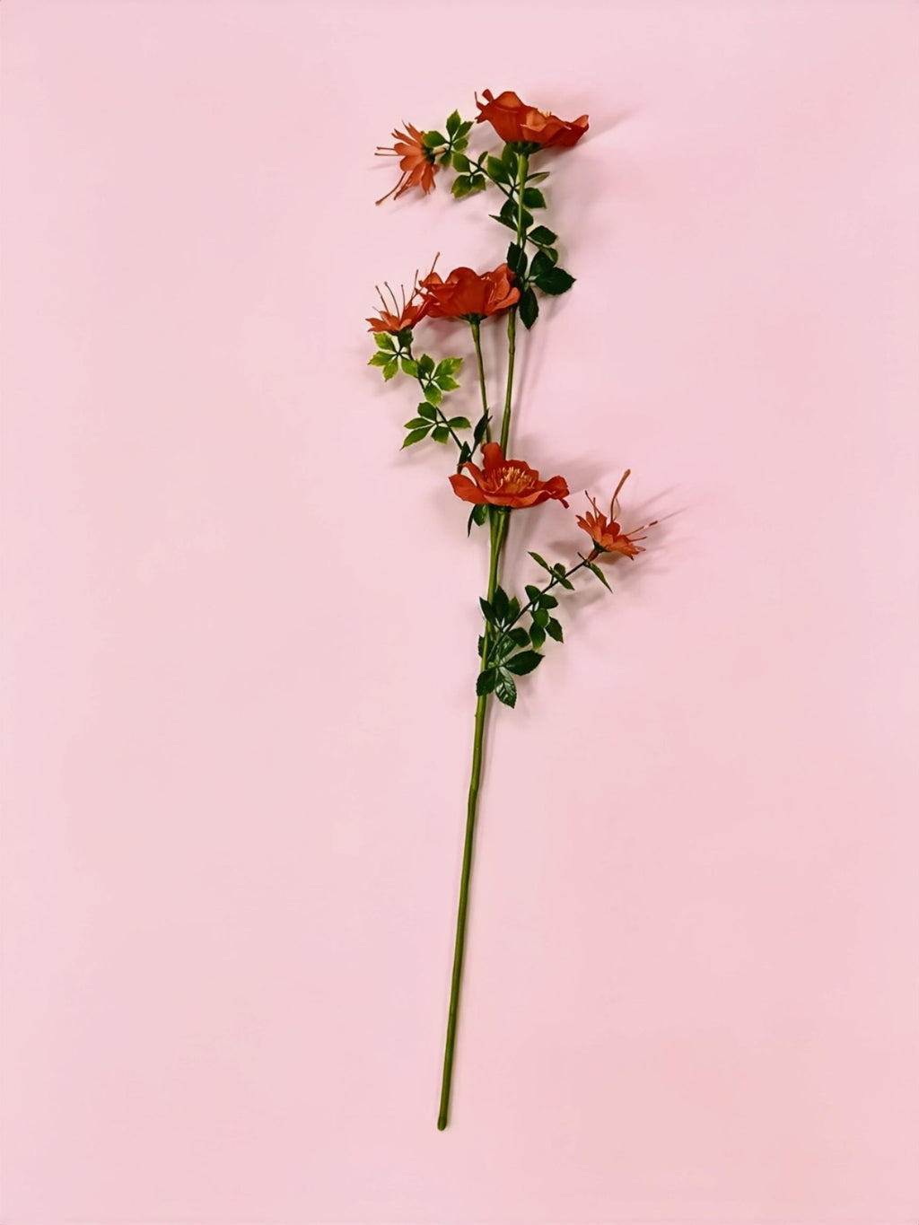 Fleurs artificielles Cosmos, bouquet de 6 fleurs en tissu soyeux, 70 cm, décoration intérieure élégante, mariage et maison
