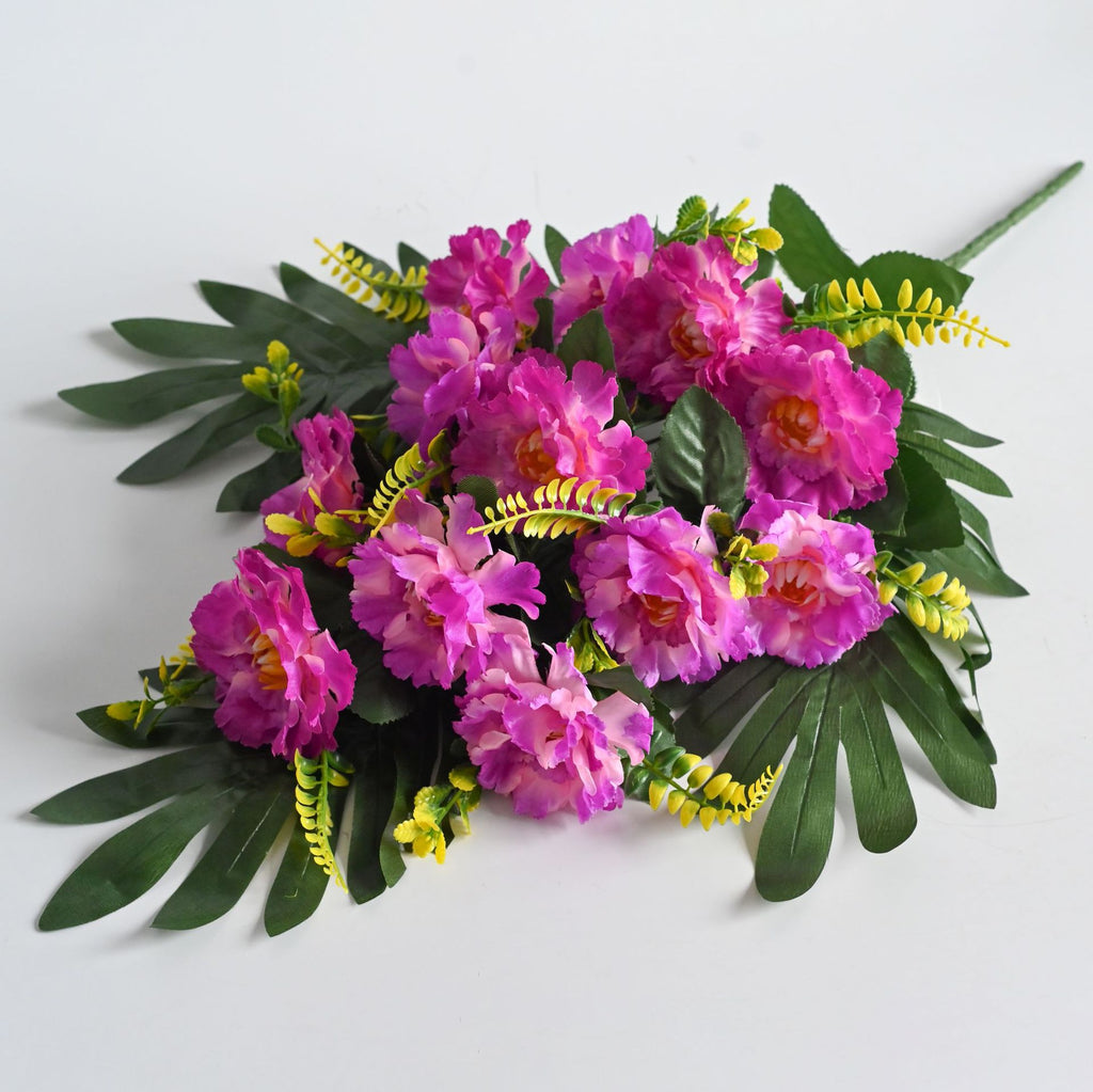 Bouquet de 12 pivoines en soie artificielle, 52 cm, décoration intérieure pour mariage, maison ou hôtel