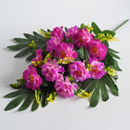 Bouquet de 12 pivoines en soie artificielle, 52 cm, décoration intérieure pour mariage, maison ou hôtel