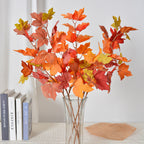 Feuille d'érable artificielle, 70 cm, décoration intérieure élégante pour Noël, mariage et boutique