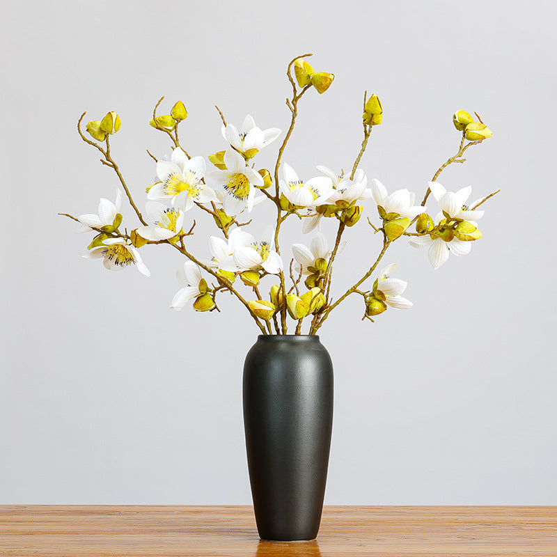 Fleur artificielle de cotonnier, tige unique de 90 cm, 11 têtes, décoration intérieure, style rustique