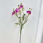Bouquet de 8 Cosmos en Soie Artificielle, 68 cm - Décoration de Mariage, Maison ou Événement, Style Champêtre et Bohème