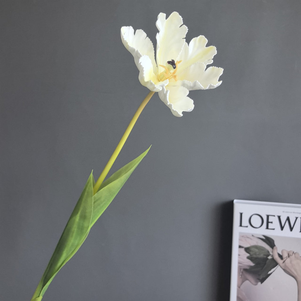 Tulipe artificielle en latex, tige unique, 68 cm, décoration intérieure/extérieure, mariage, événements