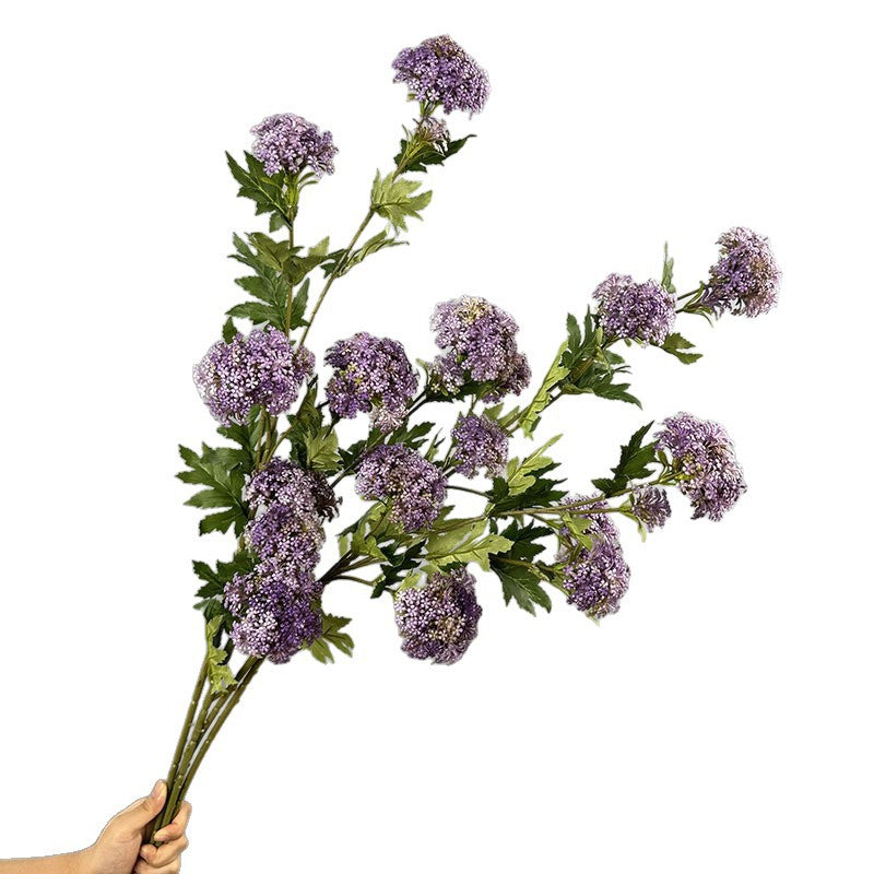 Bouquet de 6 fleurs d'hortensia en plastique, 85 cm, décoration intérieure élégante pour mariage, maison ou bureau