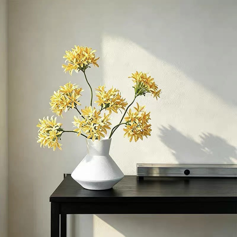 Fleur artificielle d'agapanthe, tige unique, 60 cm, décoration intérieure élégante