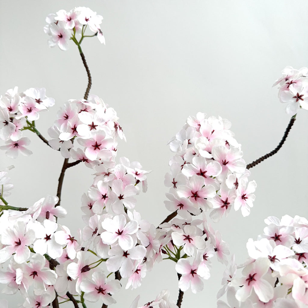 Bouquet artificiel de poirier en fleurs, 6 têtes, 92 cm, soie, décoration élégante pour mariage, terrasse, intérieur