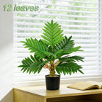 Plante artificielle de Ravenale, 43 cm, 12 feuilles, décoration intérieure et extérieure