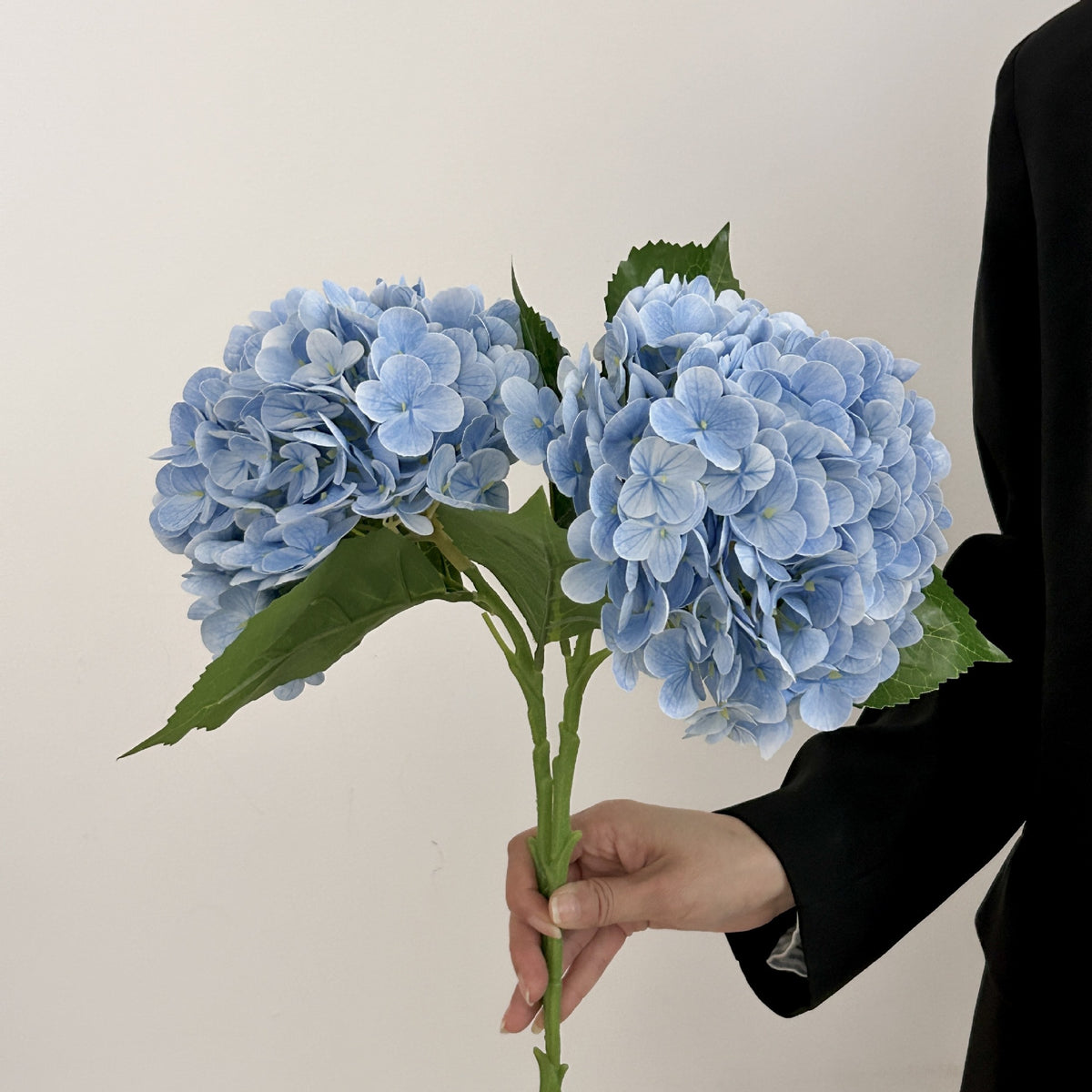 Fleur artificielle d'hortensia, tige unique avec 176 fleurs, 51 cm, tissu polyester, décoration intérieure et extérieure
