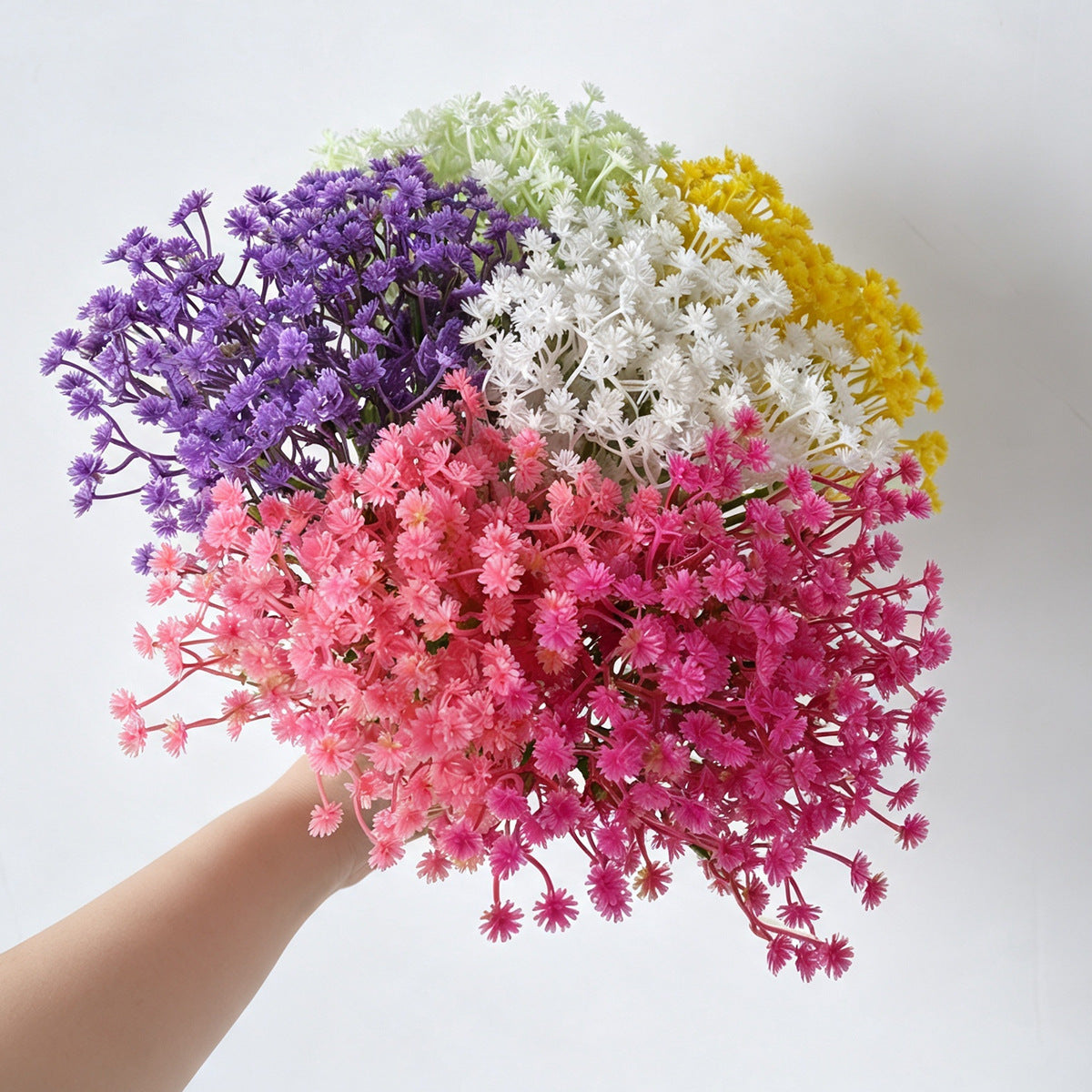 10 branches de gypsophile artificielle, 30 cm, décoration de mariage, bouquet de mariée, décoration de table, cadeau d'entreprise, style champêtre