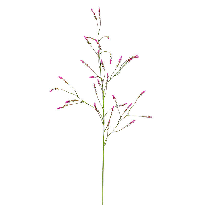 Tige unique de fleur artificielle en plastique, lavande et renouée, 123 cm, décoration intérieure et événementielle