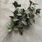 Feuille de Noisetier Artificielle, Tige Unique, 65 Feuilles, 100 cm, Velours, Décoration Élégante pour Mariage et Intérieur