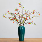 Branche artificielle de baies décoratives, 100 cm, 17 fruits, pour mariage, intérieur, vitrine
