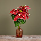 Fleur artificielle Poinsettia, 52 cm, idéale pour Noël, mariages et décoration intérieure