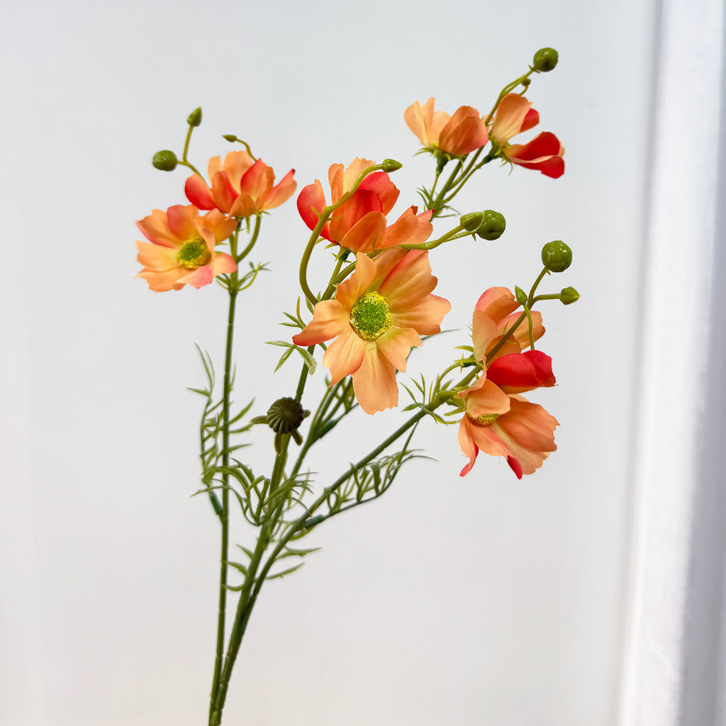 Bouquet de 8 Cosmos en Soie Artificielle, 68 cm - Décoration de Mariage, Maison ou Événement, Style Champêtre et Bohème