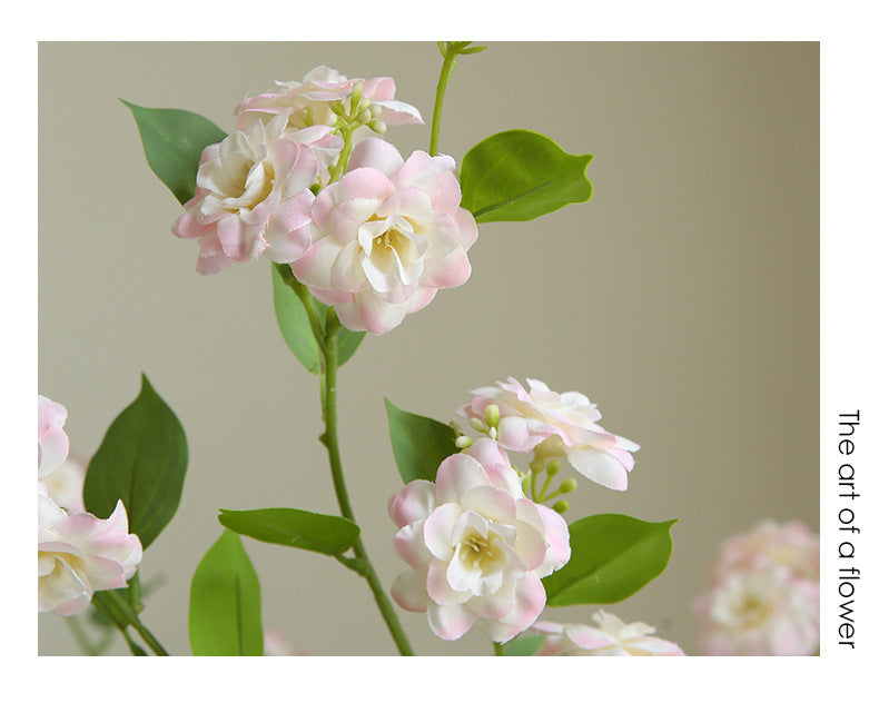 Fleur artificielle en soie camélia multi-têtes, tige unique 87 cm, décoration champêtre pour intérieur, mariage, commerce