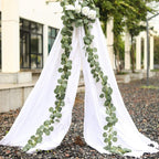 Liane artificielle en feuilles d'eucalyptus, 190 cm, idéale pour mariages et décoration intérieure