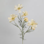 Fleurs artificielles Cosmos, bouquet de 6 tiges en soie polyester, 60 cm, décoration intérieure élégante