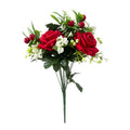 Bouquet artificiel de roses de Noël, 45 cm, soie, décoration de mariage et intérieur, style provençal