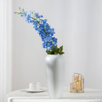 Fleur artificielle Delphinium, 115 cm, style moderne, tissu en polyester, idéal pour mariages et décoration intérieure