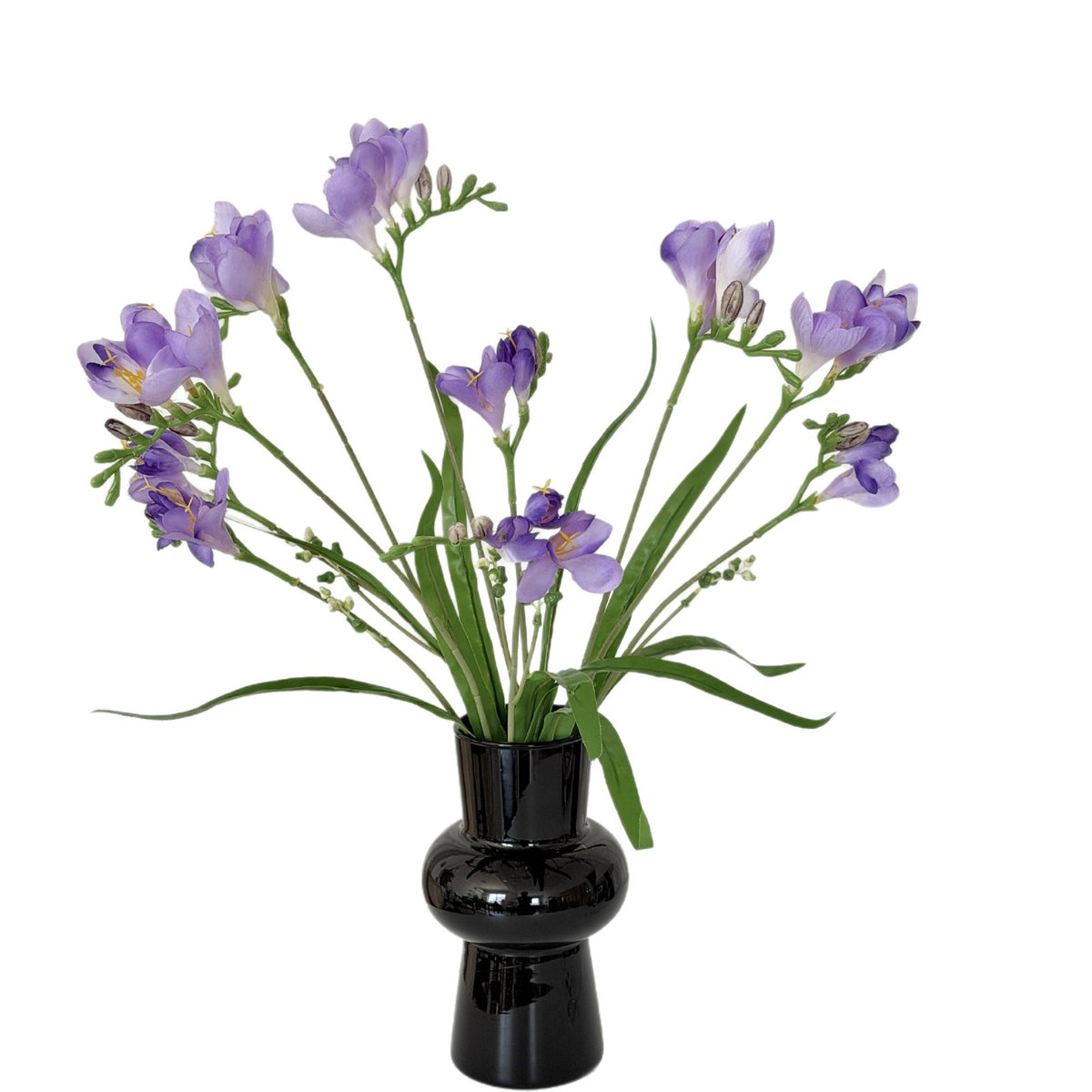 Fleurs artificielles orchidées, bouquet de 6 fleurs, 60 cm, tissu soyeux, pour mariage, décoration intérieure