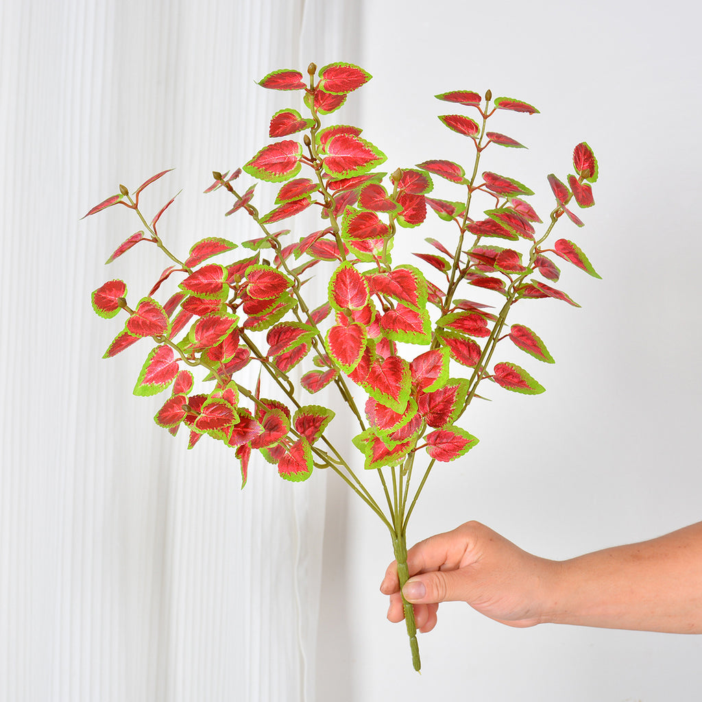Feuilles artificielles de Caladium, 18 cm, idéales pour décoration intérieure et extérieure
