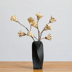 Fleur séchée Protea Cynaroides à tige unique, 44 cm, décoration intérieure élégante