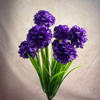 Bouquet de chrysanthèmes globulaires artificiels, 6 têtes, 45 cm, décoration intérieure élégante, mariage, hôtel, bureau