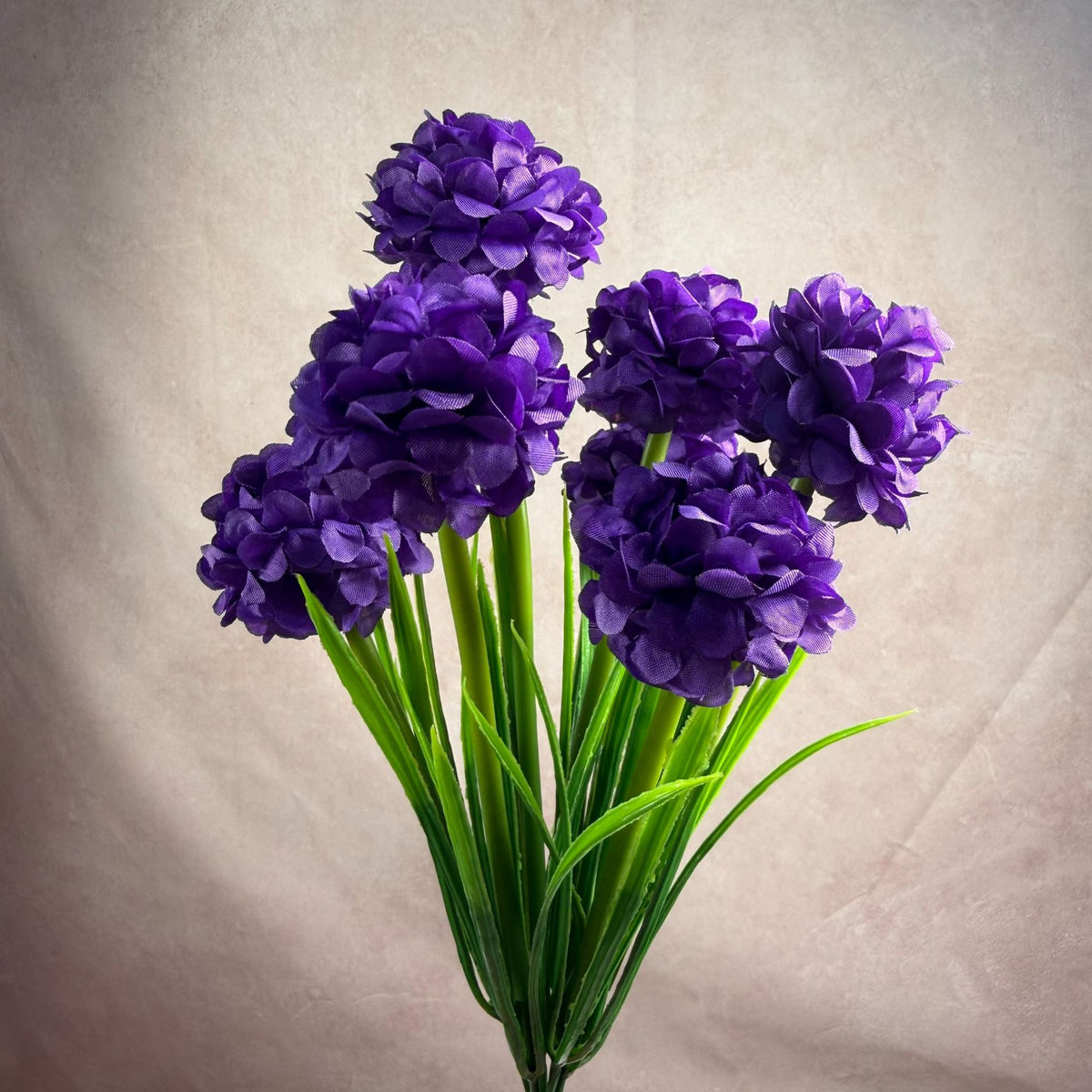 Bouquet de chrysanthèmes globulaires artificiels, 6 têtes, 45 cm, décoration intérieure élégante, mariage, hôtel, bureau