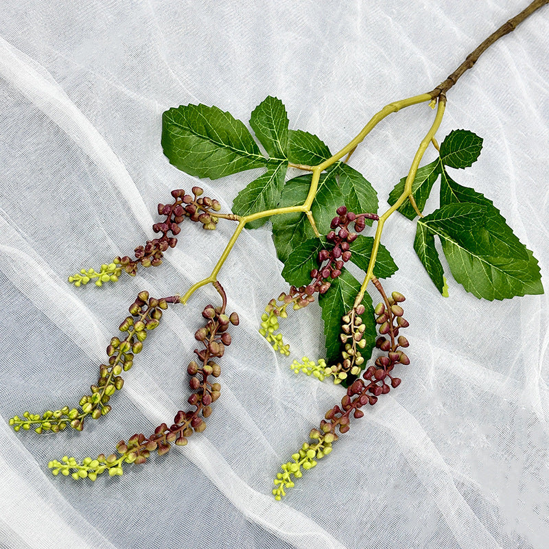 Plante Artificielle en Latex, Tige Unique avec 6 Fruits, 82 cm, Décoration Élégante pour Mariage, Maison ou Espace Commercial