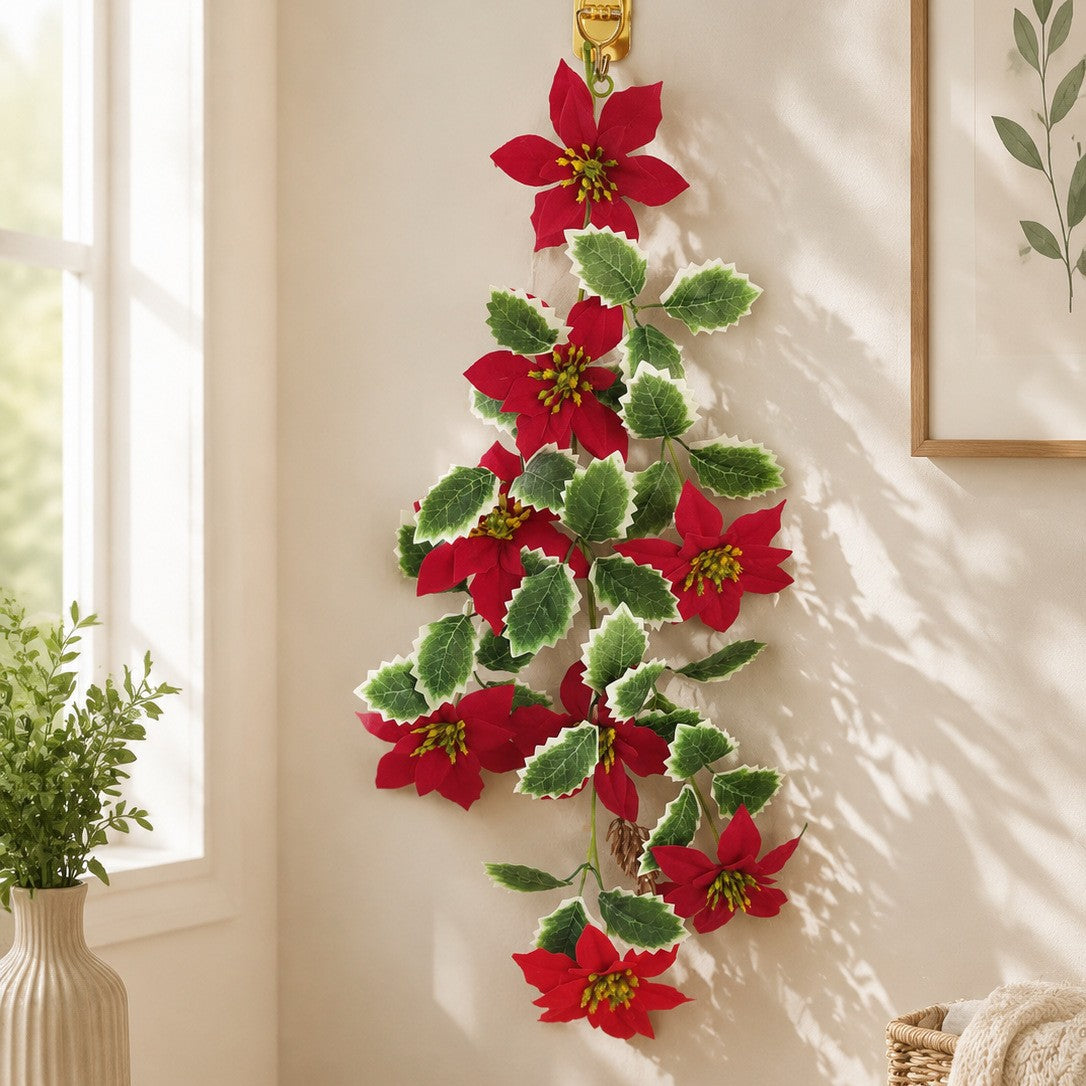 Lierre Artificiel, Décoration Murale en Plastique PVC, 60 cm, pour Mariage, Fêtes, Intérieur