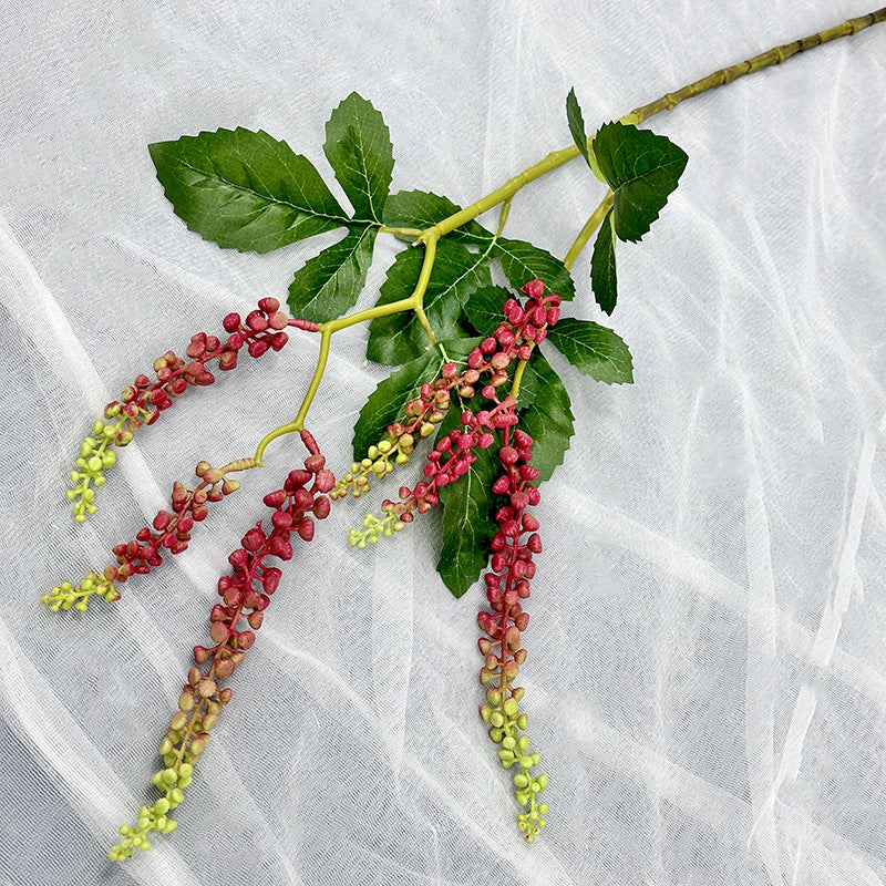 Plante Artificielle en Latex, Tige Unique avec 6 Fruits, 82 cm, Décoration Élégante pour Mariage, Maison ou Espace Commercial