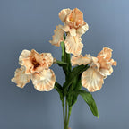 Fleur artificielle Iris en PU, tige unique de 64 cm, décoration élégante pour mariage, maison et extérieur