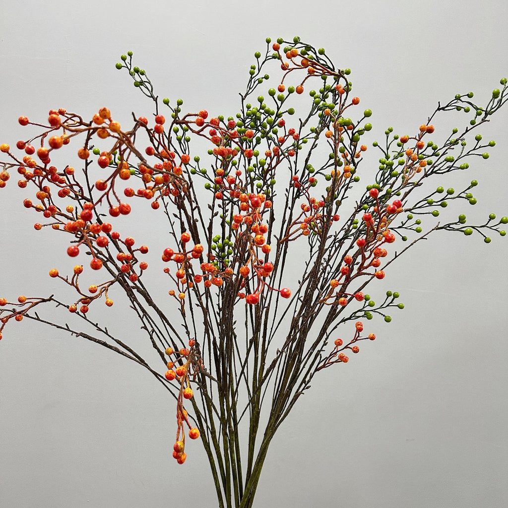 Branche artificielle de baies rouges, 140 cm, décoration intérieure et extérieure, style champêtre