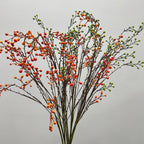 Branche artificielle de baies rouges, 140 cm, décoration intérieure et extérieure, style champêtre