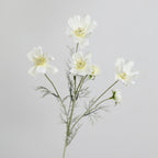 Fleurs artificielles Cosmos, bouquet de 6 tiges en soie polyester, 60 cm, décoration intérieure élégante