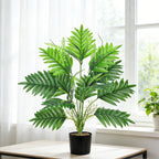 Plante Artificielle Palmier Areca et Ravenala, 53 cm, Décoration Intérieure Élégante