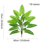Plante Artificielle Colocasia, Décor Élégant pour Intérieur et Extérieur, 60 cm