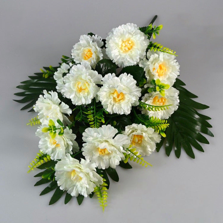 Bouquet de 12 pivoines en soie artificielle, 52 cm, décoration intérieure pour mariage, maison ou hôtel