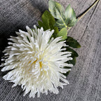 Fleur artificielle Chrysanthème Griffe de Dragon à tige unique, 73 cm, soie polyester, décoration intérieure et mariage