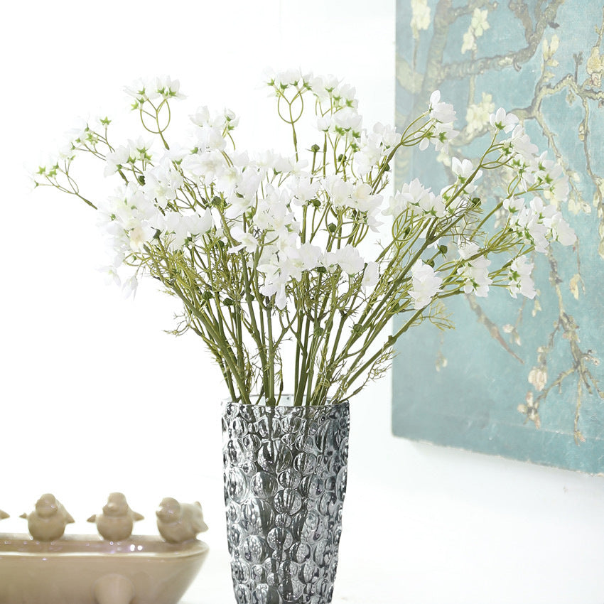 Fleurs artificielles Delphinium, bouquet de 55 cm, décoration intérieure, mariage, événements